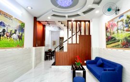 Bán nhà Lê Văn Thọ, Phường 11, Gò Vấp – 2 lầu sân thượng, 4 phòng ngủ, nội thất cao cấp, giá chỉ 6.28 tỷ